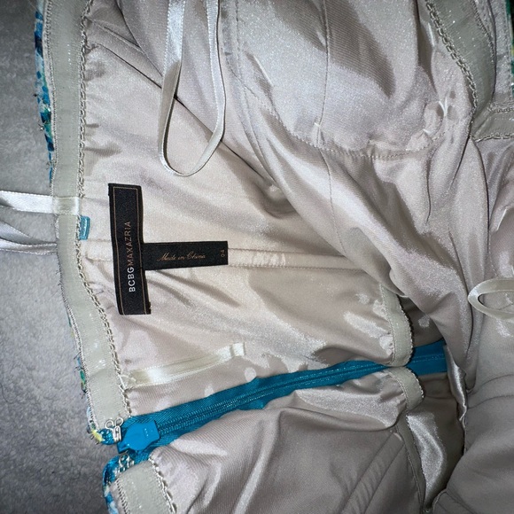 BCBG MaxAzria Metallic Chiffon Dress - Picture 12 of 13